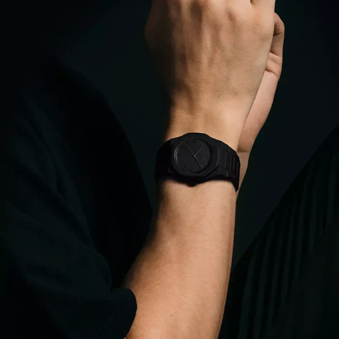 Men's Sleek Black Minimalist Watch