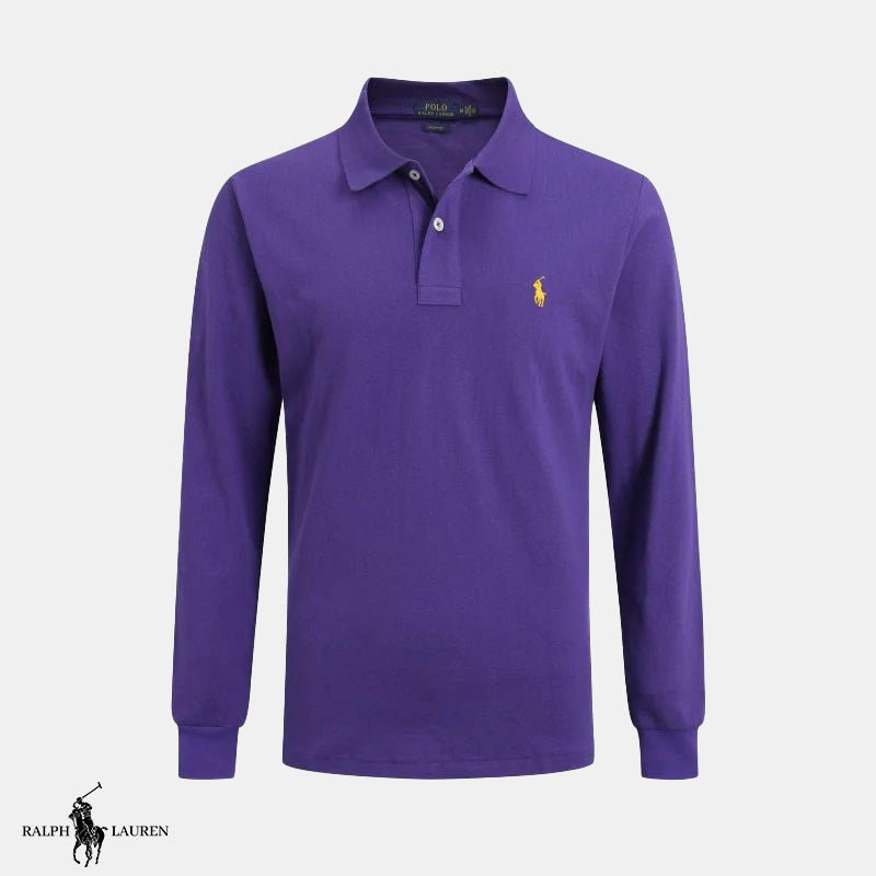 Long-Sleeved Polo Shirt