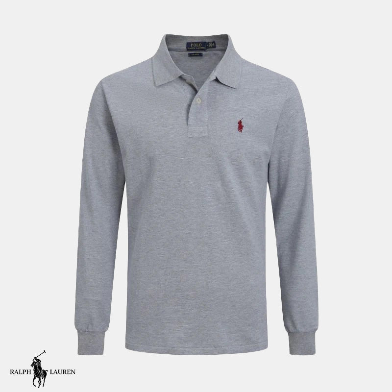 Long-Sleeved Polo Shirt