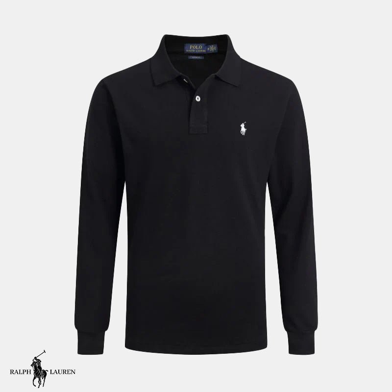 Long-Sleeved Polo Shirt