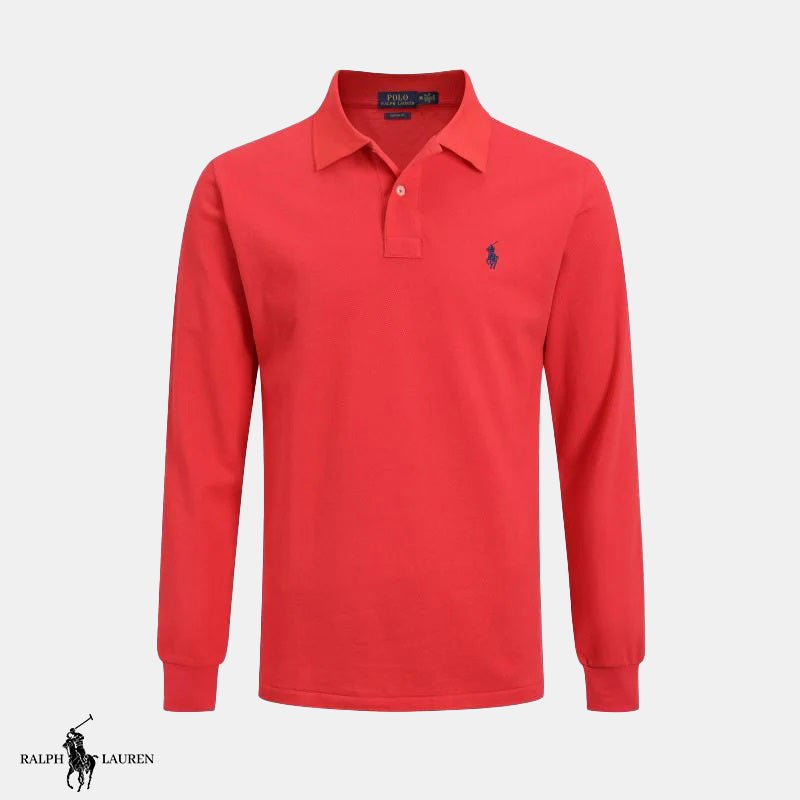 Long-Sleeved Polo Shirt
