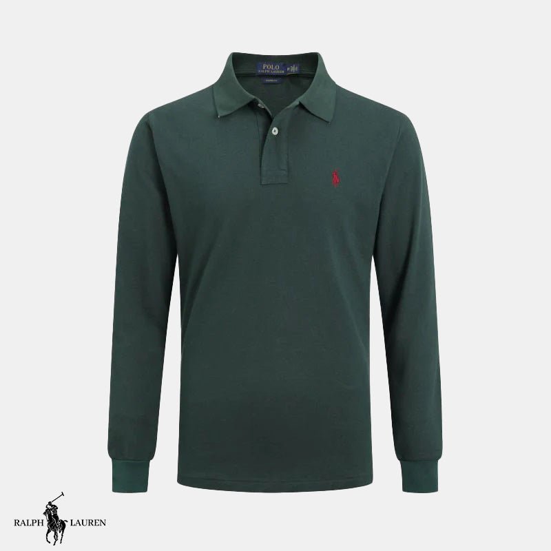 Long-Sleeved Polo Shirt