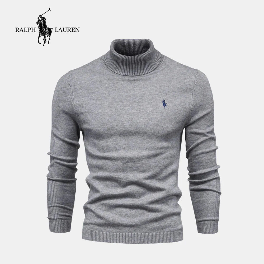 Ribbed Turtleneck Sweater by R&L (CLEARANCE SALE)