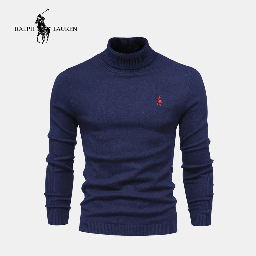 Ribbed Turtleneck Sweater by R&L (CLEARANCE SALE)
