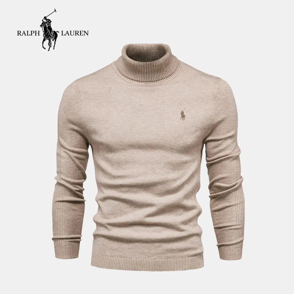 Ribbed Turtleneck Sweater by R&L (CLEARANCE SALE)