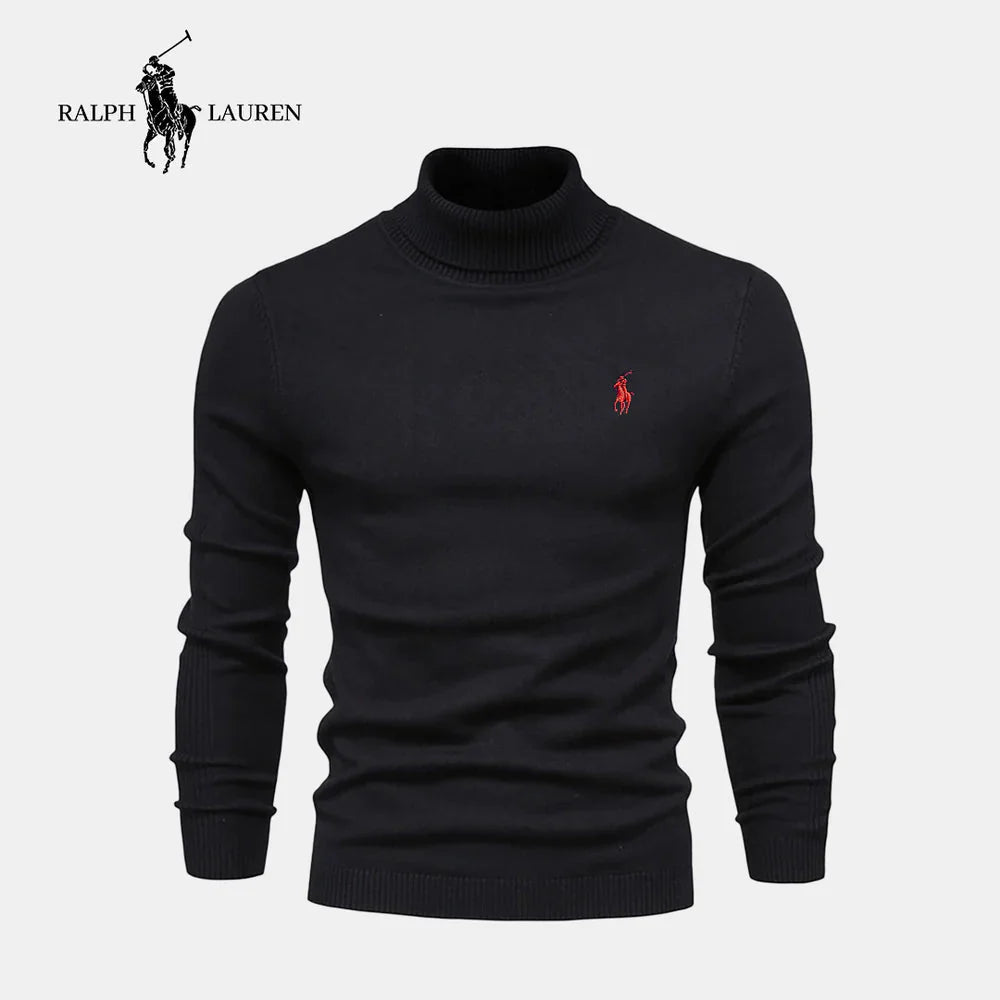 Ribbed Turtleneck Sweater by R&L (CLEARANCE SALE)